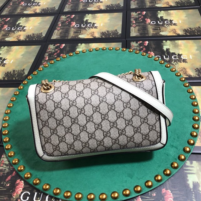 Gucci經典款女包 443497 古馳GG Marmont系列 絎縫肩背包 Gucci斜挎女包  gqy1838